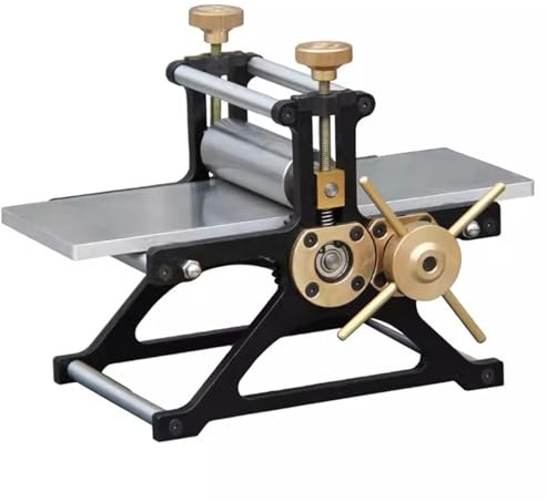 Vituord Máquina De Grabado Manual, Herramienta De Huecograbado Tipográfico, con Rodillo De Metal, Tamaño De Impresión 3 L X 8 W, para Impresiones En Madera/Cobre
