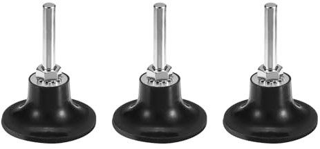 QUARKZMAN 3 Piezas Porta Discos de 2 para Discos de Cambio Rápido con Mandril de 1/4 para Esmeriladora de Troqueles, Discos de Lijado y Acondicionamiento, Negro