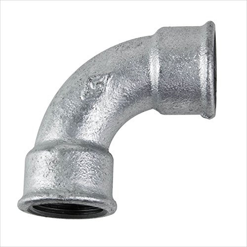 Stabilo-Sanitaer Rohrbogen 1 1/4 Zoll DN32 kurz 2xIG Bogen Temperguss Fitting Gewindefitting Tempergussfitting Rohrfitting