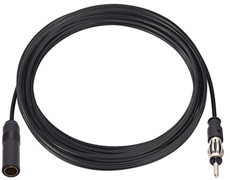 BINGFU Car FM AM Radio Antenna Extension Cable 20 feet Cord DIN Plug Connector Coaxial Cable for Vehicle Truck Car Stereo Head Unit CD Media Receiver Player