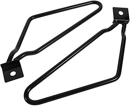 Support de Protection de Sac latéral pour Modification de Moto 2X Supports de Montage de sacoches de Moto Support pour XL883 / 1200 HD1450 / 1584(Noir)