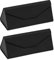 YANJINGHE 2 Stück Brillenetui Box, Harte Brille Box Mit Weichem Innenfutter, Lederaußenschale und Magnetverschluss für Frauen, Männer, Kinder (Schwarz)