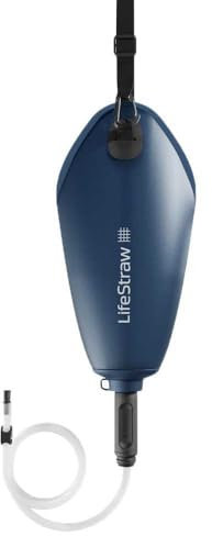 LifeStraw Peak Series - Compact Gravity Water Filter System - 3L for Backpacking, Group Camping, Hiking and Travel, Mountain Blue