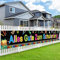 FORMIZON Einschulung Girlande Banner Deko, Alles Gute Zum Schulanfang Banner, Schulkind Girlande Banner, Schuleinführung Banner Deko Set für Schulanfang für Kinder Jungen Mädchen, 270×35cm (Schwarz)