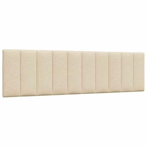 vidaXL Kopfteil-Kissen Hanko Creme 180 cm Stoff, Kopfteilkissen, Kopfkissen, Lesekissen, Kopfteilpolster, Rückenkissen, Kissen-Kopfteil, Kopfteil Polster