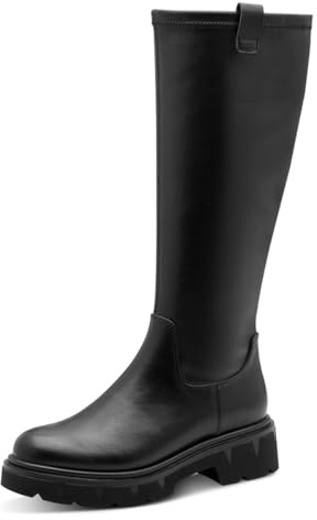 MARCO TOZZI Stivali Donna con Cerniera Eleganti, Nero (Black), 39 EU