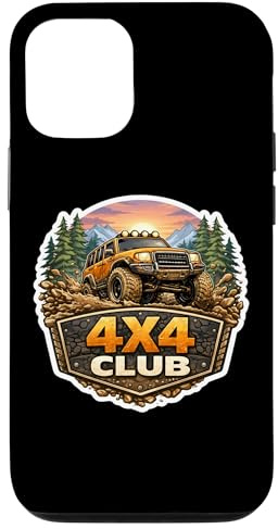 Propriétaire de véhicules Tout-Terrain Club 4X4 Amateur de Voitures Tout-Terrain Fan de VUS Coque pour iPhone 12/12 Pro