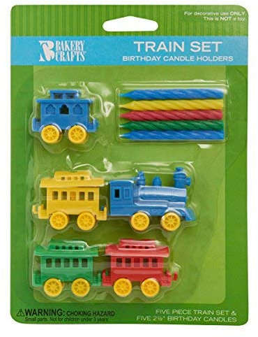 DalvayDelights Kerzenhalter Zug für Geburtstag Party Kerzen Topper Bakery Crafts Supply