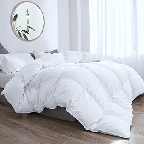 Threads For Bed 13.5 tog King Size Duvet Cotton Cover, Feather and Down Super Warm Duvet with Double Stitch with Piping and Box Quilting, Machine Washable