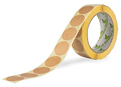 OliveBird 1000 Kraft Aufkleber Runde Etiketten Rund 30mm / 3cm Durchmesser