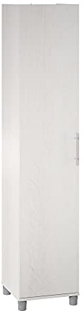 SystemBuild Evolution Camberly 16 Utility Storage Cabinet, Ivory Oak