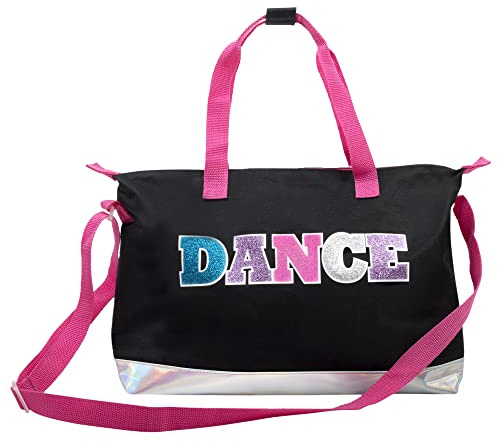 Madison & Dakota Sac de Danse à l'épaule pour Filles, Adolescentes, Costumes, garçons | Sac d'entraînement de Danse holographique à Paillettes pour Enfants, compétitions