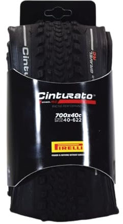 Pirelli Cinturato Gravel RC 40-622 (700 x 40c) Gravel Bike Tire - Gravel Racing Specific Design for Pro-Level Performance - Higher Speeds - Enhanced Lateral Grip (1 Tire)