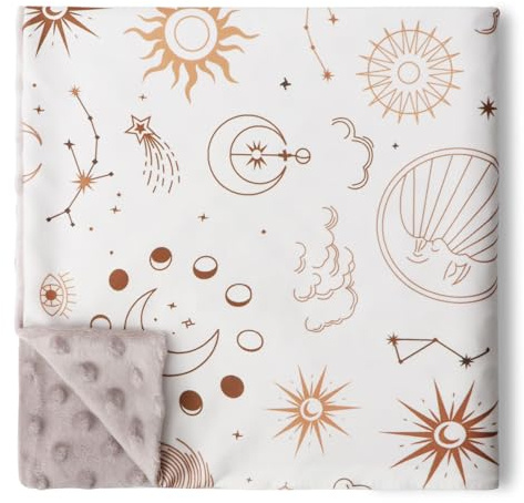 DRESHOW Couvertures pour bébés 75x100cm en coton biologique Unisexe Nouveau-né épais couvertures de sommeil super douces pour les tout-petits Enfants Bébés Filles Garçons Nursery Duvet Cover Cadeaux