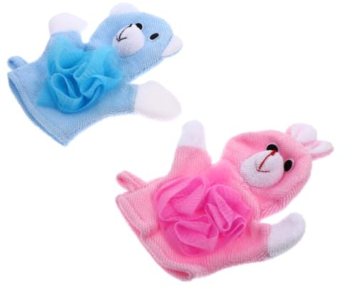 Beatifufu 2pièces De Bain Animaliers Pour Garçon Fille Avec Serviette à Fleurs De De Bain Et Serviette Douce Lapin Rose Bleu