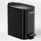 lovewind 6L Badezimmer-Mülleimer, schmaler Treteimer zum Platzsparen, kleiner Mülleimer für kompakte Räume, mit Deckel und Inneneimer, sanftes Schließen und Offenbleiben, modernes Design