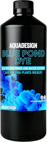 AquaDesign Blue Liquid Pond Dye 500ML For Ponds And Water Features TREATS 20,000L