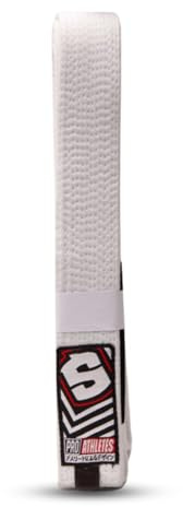 SHARK BOXING Cinturón Blanco BJJ, Cinturón Jiu Jitsu | El complemento perfecto para tu Kimono de Jiu Jitsu (Blanco, A1)
