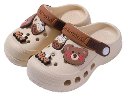 Zuecos Mules Niño Niña Verano Sandalias de Playa y Piscina Respirable Zapatos de Jardín Antideslizante Zapatillas 22-34 EU
