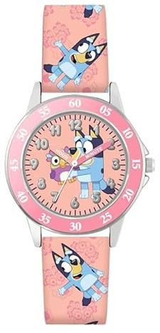 Accutime Bluey Mädchen-Armbanduhr mit pinkem Armband BLY9007ARG