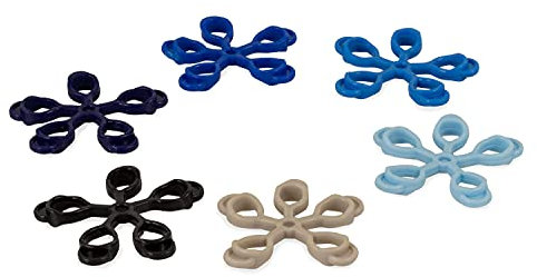 AFH Finger Expander | Hand Exerciser | Hand Trainer | Handmuskeltrainer | Premium QUALITÄT | SUPER-Spar-Set: Alle 6 Widerstände