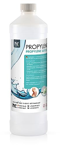 Höfer Chemie Propylène Glycol (1L) 99,5% de Qualité Pharmaceutique - Multi-usages : Cosmétique, Alimentaire et Pharmaceutique, Sans OGM et Végétalien