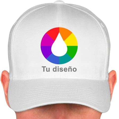 Genérico Gorra Personalizable Baseball · Personalizable 100% con Fotos y Textos · Gorra para Deporte, Publicidad, Empresa, Acampada, Viaje, Regalo Original (Algodón, Blanco)
