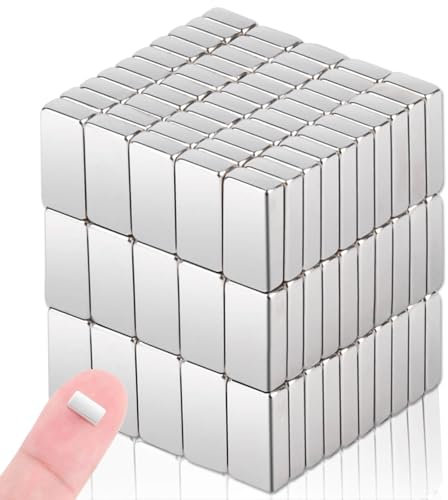 DGDUBRB: Confezione da 100 potenti magneti N52, rettangolari, extra resistenti al neodimio, per lavagne magnetiche e frigoriferi