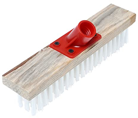 KALLORY Professional Grade Hard Bristle Brush Head Wire Brush for Moss Removal Clean Effect for Home and Outdoor