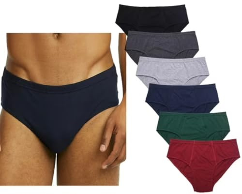 Trenzeo Men’s Cotton Briefs Multipack Soft & Breathable Underwear for Men Comfortable Sports Slips Pack of 6 Men’s Sizes S to 5XL (UK, Alpha, XL, Regular, Regular, Standard, Assorted color)