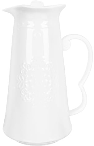 SHINEOFI Brocca per Acqua in Ceramica Resistente al Caldo e Freddo, Porta Bevande Design Europeo a Rilievo, Caraffa per Raffreddamento Acqua per Feste e Uso Domestico
