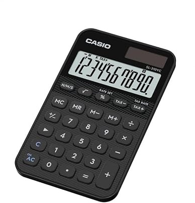 CASIO SL-310YC Calculator with Time Calculation, Black