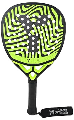 Y1 AX3 Padel Racket for Intermediate Players Diamond Shape | Diamond Shape Mid Balance, BiFusion Dual-Layer Frame, 3K Carbon Twill Face, EV50 ProFoam EVA Core, Power Control Spin