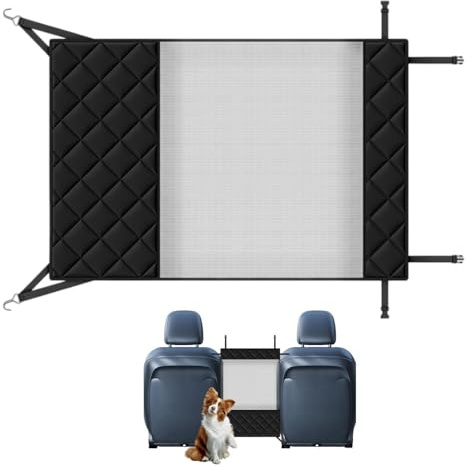 Generico Auto-Hundegitter, abnehmbar, universal, abnehmbares Hundenetz – für Kofferraum mit Fenster für Rücksitz, für SUV, LKW