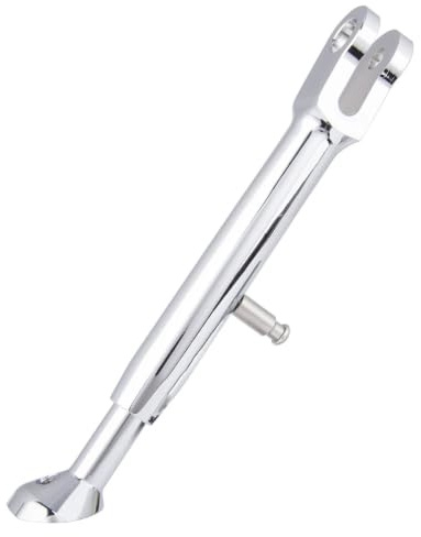 Motorcykel Justerbar Sido Kick Stativ Kickstand För Yamaha Support Tillbehör Expander för motorcykelställ(Chrome)