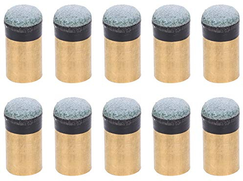 10Pcs/Bag Billiard Cue Tips Replacement, Nine Balls Club Billiard Cue Tips for Billiard Replacement Accessories(12MM)