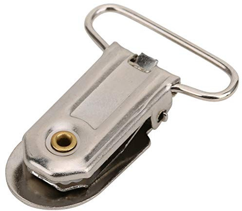 Schnullerclips Hosenträgerclips 20 Stück Metall Hosenträger Schnapphalter für Baby Schnuller Lätzchen Clips Zum Basteln(20 Teile)