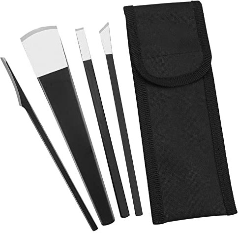 4 Pezzi Kit Pedicure Professionale, Acciaio Inossidabile Bisturi per Pedicure Raspa in Acciaio per Pedicure Lima per Piedi Professionale per Pelle Morta Piedi, Lima Piedi Calli, Rimozione Calli