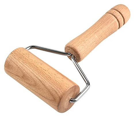 ccHuDE Wood Pastry Pizza Roller Non Stick Wooden Rolling Pin Small Dough Roller Pin Kitchen Baking Roller Diamond-Painting Roller Tool