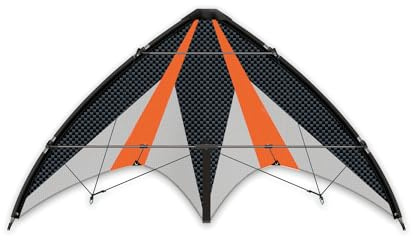 GÜNTHER FLUGSPIELE 1028 - Aquilone Sportivo a sterzo Synergy 125 GX, Vela in Poliestere Ripstop, con Due Bobine a sterzo e Corde, Dimensioni Circa 125 x 54 cm, Adatto a Bambini dai 10 Anni in su