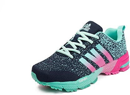 Sandic Damen Laufschuhe Turnschuhe Sportschuhe Sneaker Running Freizeit Straßenlaufschuhe Leichtgewichts Atmungsaktiv Walkingschuhe Outdoor Fitness Jogging
