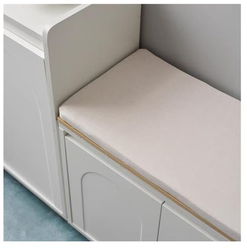Coussin pour Banc de Jardin, Antidérapant Coussin de Siège en Mousse Épaisse avec Housse Amovible, Assise Coussin pour Banc de Mobilier Terrasse Balancelle Canapé Extérieur(Beige,60x40x5cm thick)