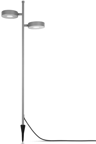 REV 2051001110 LED Gartenleuchte med Spieß 2-fach Lumus 210