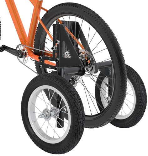 Moshay Stützräder aus Aluminiumlegierung, verstellbar, für Erwachsene, Stabilisatoren, passend für 61 bis 73,7 cm (24–29 Zoll)