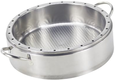 SHOWERORO Panier à Vapeur En Acier Inoxydable 304 26 Cm Poignées, Grille De Cuisson Vapeur Multifonction, Cuisson Rapide Uniforme, Ustensile Cuisine Pour Légumes Et Boulettes