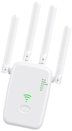 Gupcaqosjw Estensore Wi-Fi, amplificatore Wi-Fi - Ripetitore wireless,Router potenziatore di rete amplificatore di segnale WiFi Extender 300Mbps per smartphone domestici