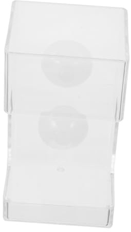 TOYANDONA Shrimp Feeder for Fish Tank Transparent Aquarium Food Dispensing Dish with Cup Slow Feeding Supplies for Betta and Scatter Prevention and Compatibility
