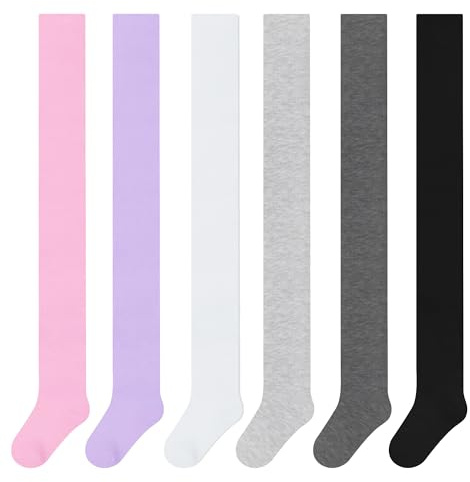 L&K-II Lot de 6 collants pour enfant, fille, bébé,motif licorne, lot de 6 pièces 2712, 158-164