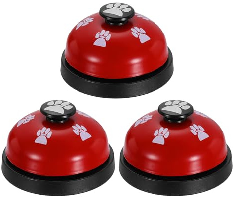 QUARKZMAN 3Pcs Campanelli Da Tavolo, 2.8 Campanello Servizio Front Desk, Campanello Per Ufficio, Hotel, Classe, Cena, Ristorante, Addestramento