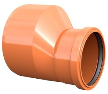 KG Übergangsrohr DN 160/110 Reduzierung Muffe Abwasser Rohr Abfluß - zur Abwasserentsorgung im Erdreich von einem Gebäude bis zur öffentlichen Kanalisation